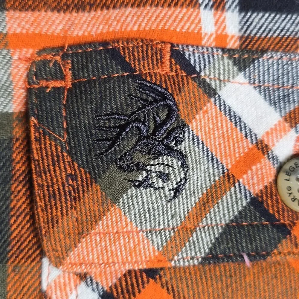 3191 NWT Legendary Whitetail Men's Maplewood Hooded Flannel Shirt Jacket Sz Lg